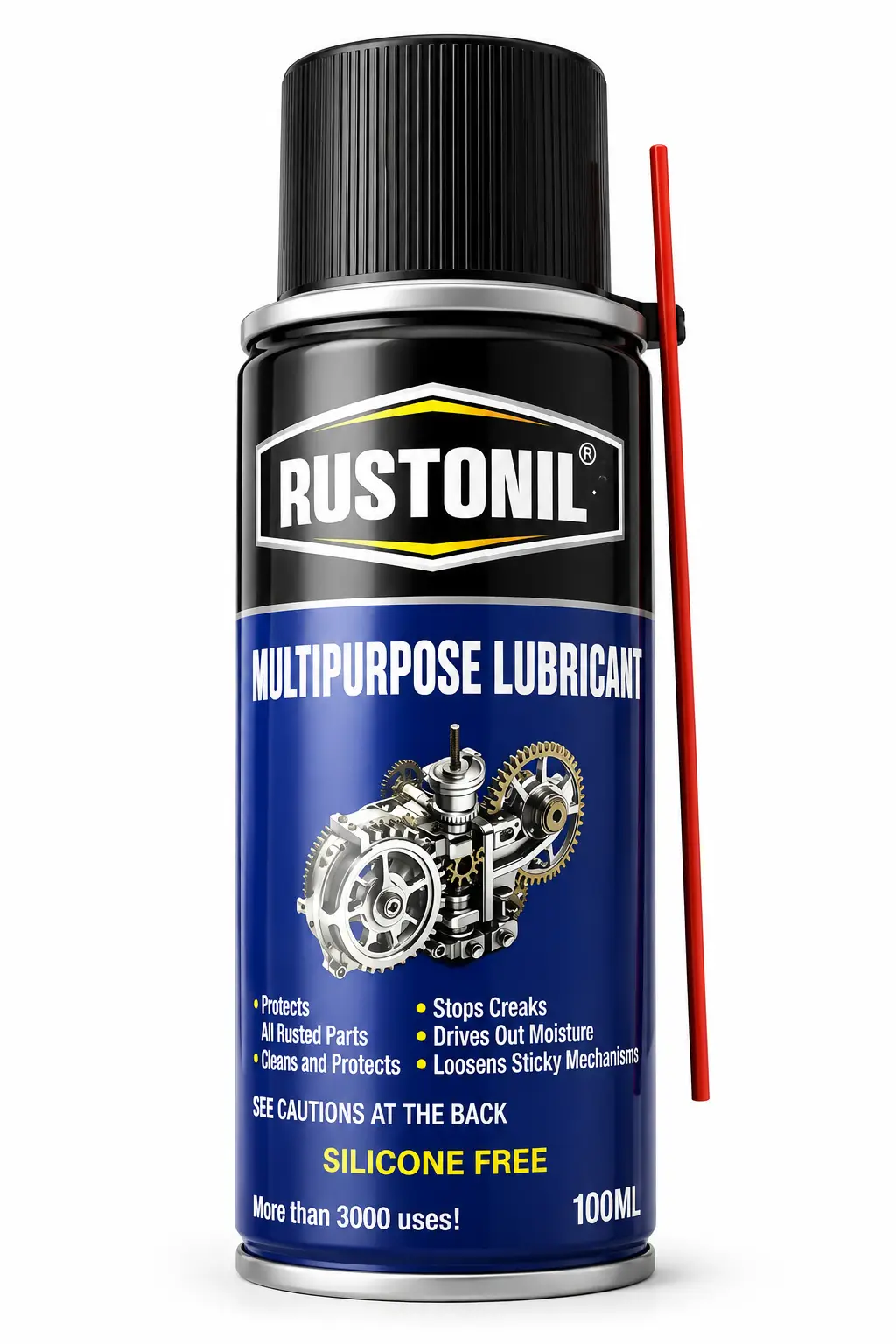 Anti Rust Remover Spray 100ml – Multipurpose Lubricant Rust Protection, Rust Remover & Metal Cleaner