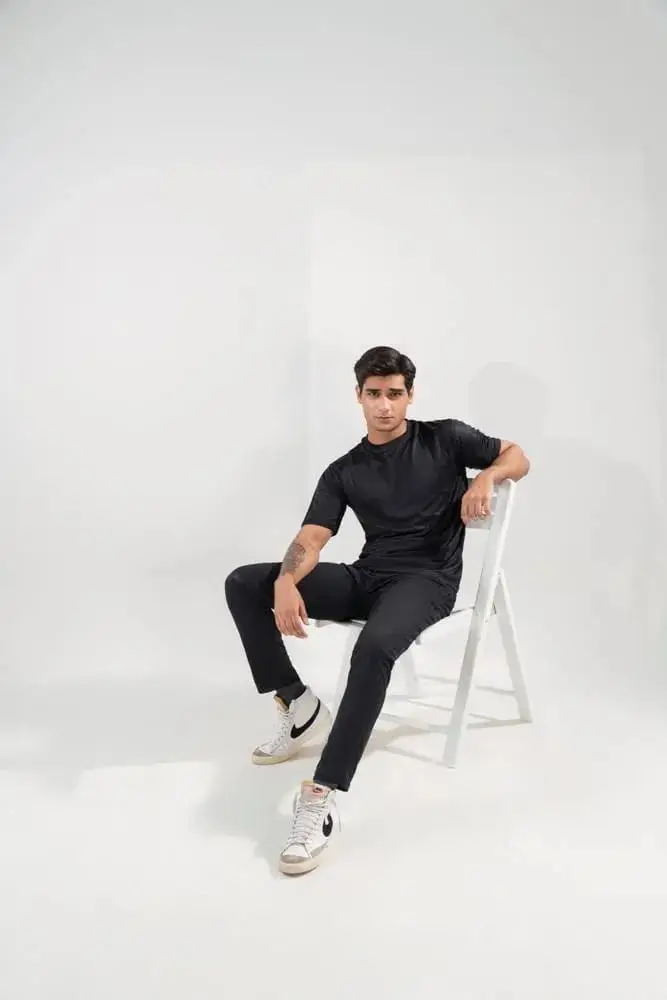 2 Pcs Men's Dri Fit Plain Track Suit