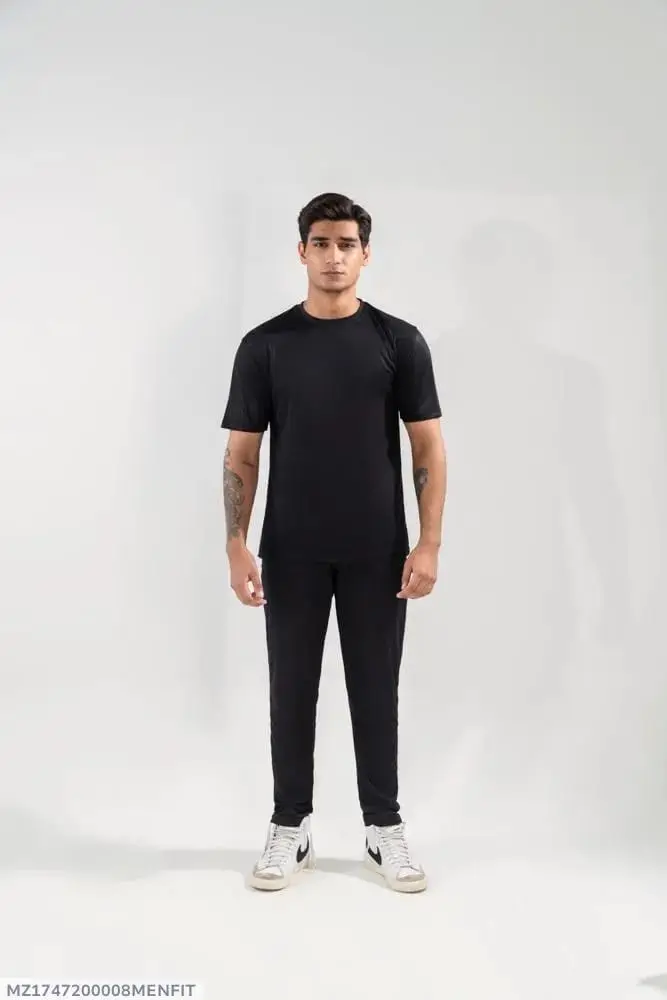 2 Pcs Men's Dri Fit Plain Track Suit