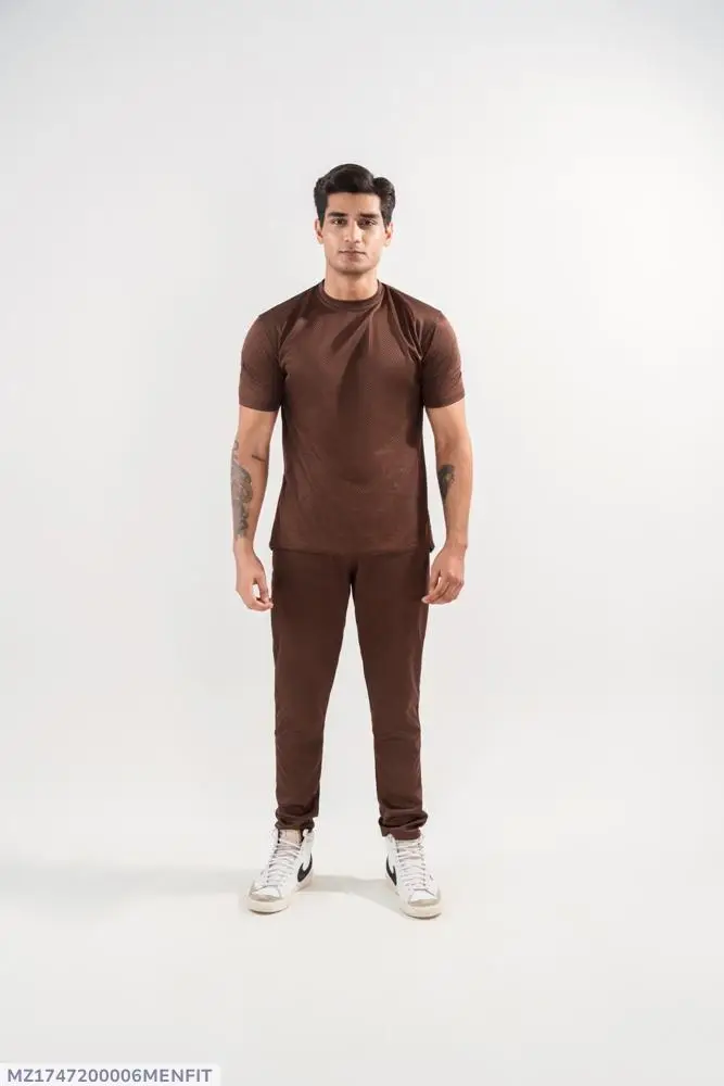 2 Pcs Men's Dri Fit Plain Track Suit