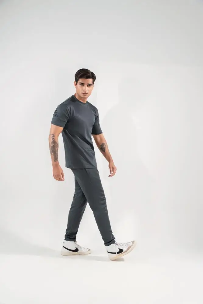 2 Pcs Men's Dri Fit Plain Track Suit