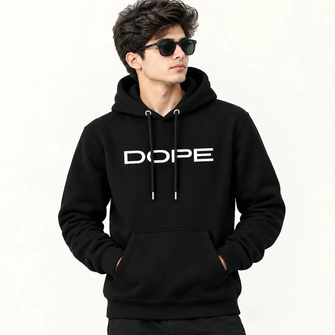 1 Pc Men's Fleece Printed Hoodie