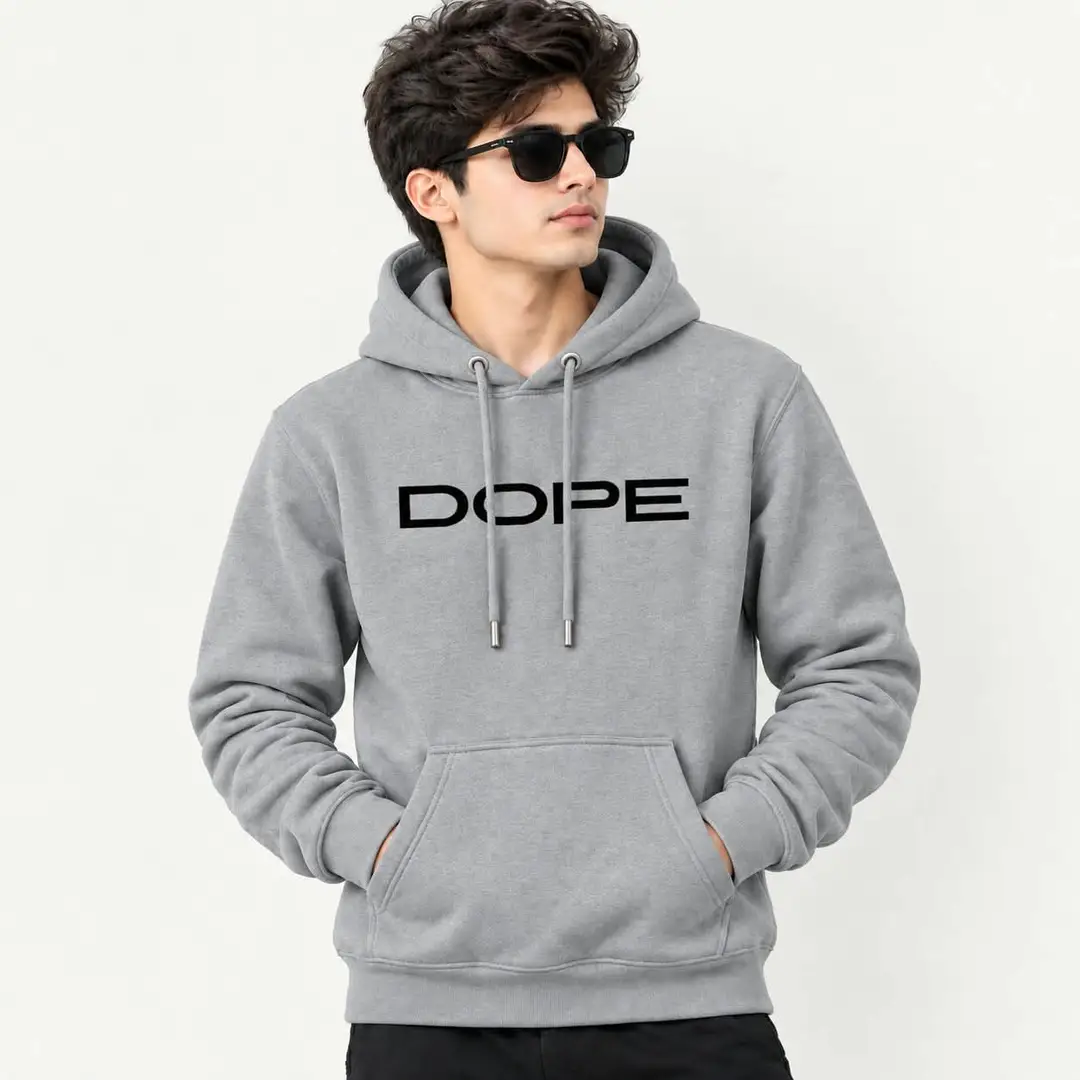 1 Pc Men's Fleece Printed Hoodie