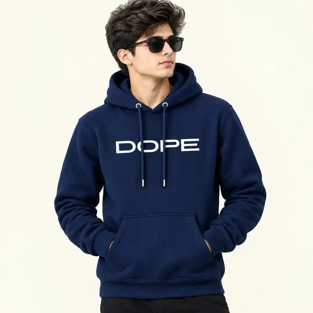 1 Pc Men's Fleece Printed Hoodie