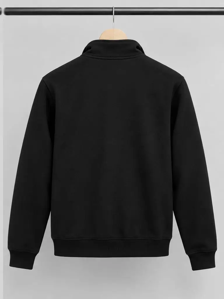 1 Pc Men's Fleece Plain Zipper Hoodie