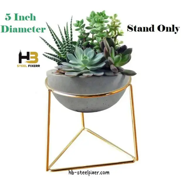 Pack of 3 – Geometric Metal FlowerPot Stands only