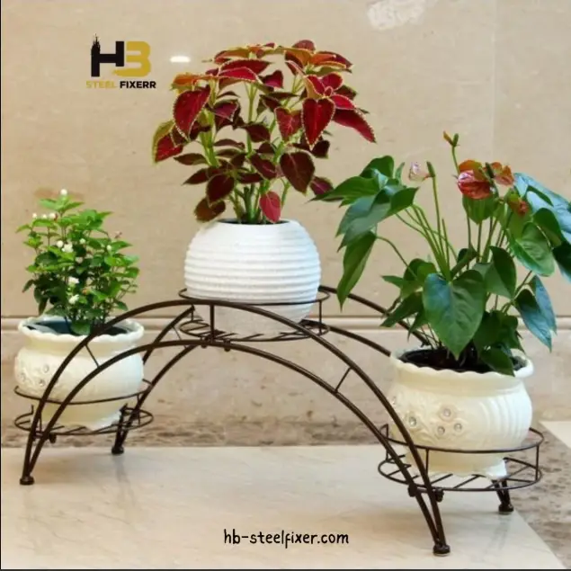 Bridge Planter v1 – Arched Metal Plant Holder