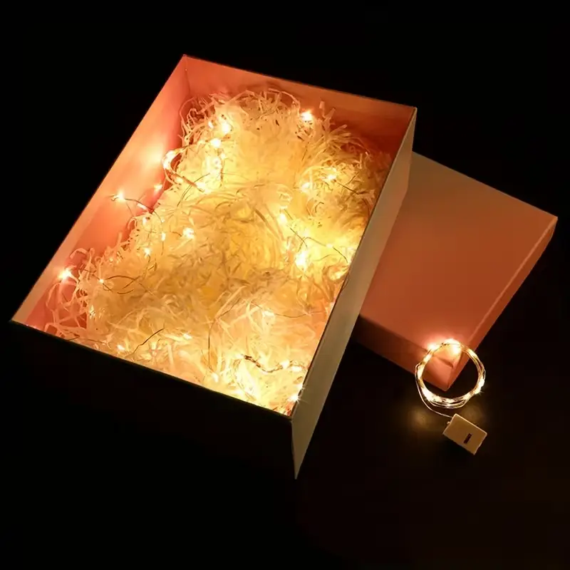 Pack of 2 - 7ft Fairy String Lights Three Speed Modes Powered Mini Firefly Lights With Warm Yellow Glow Perfect For Bedroom Home Garden Weddings