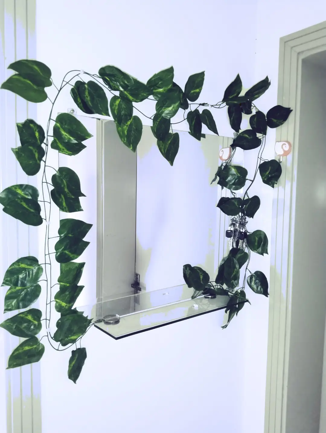 Pack of 6 - Artificial Money Plant Leaf Bail 7 Feet Long Garland For Home, Office, Room Decoration