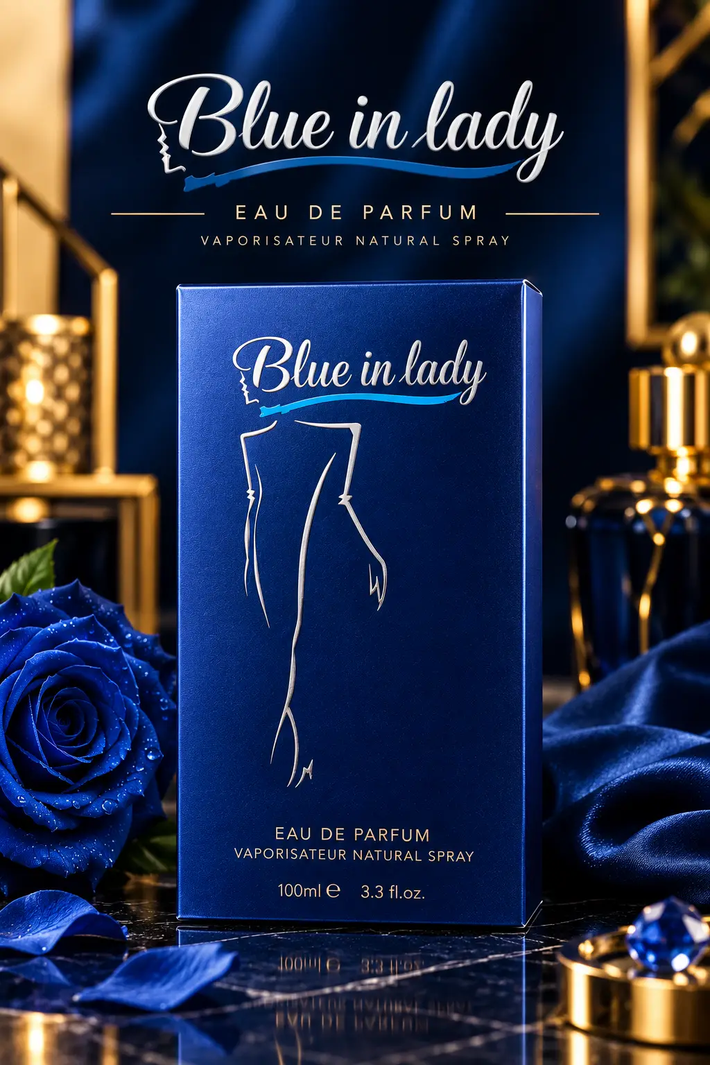 Blue in Lady Women's Long Lasting Fragrance Perfume 100ml