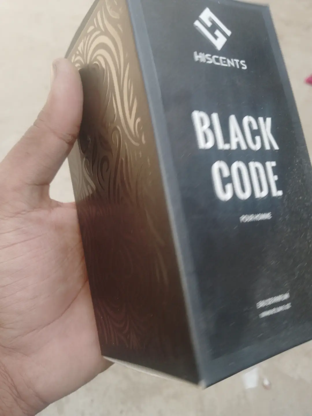 Black code original hiscents perfume for men's 100ml