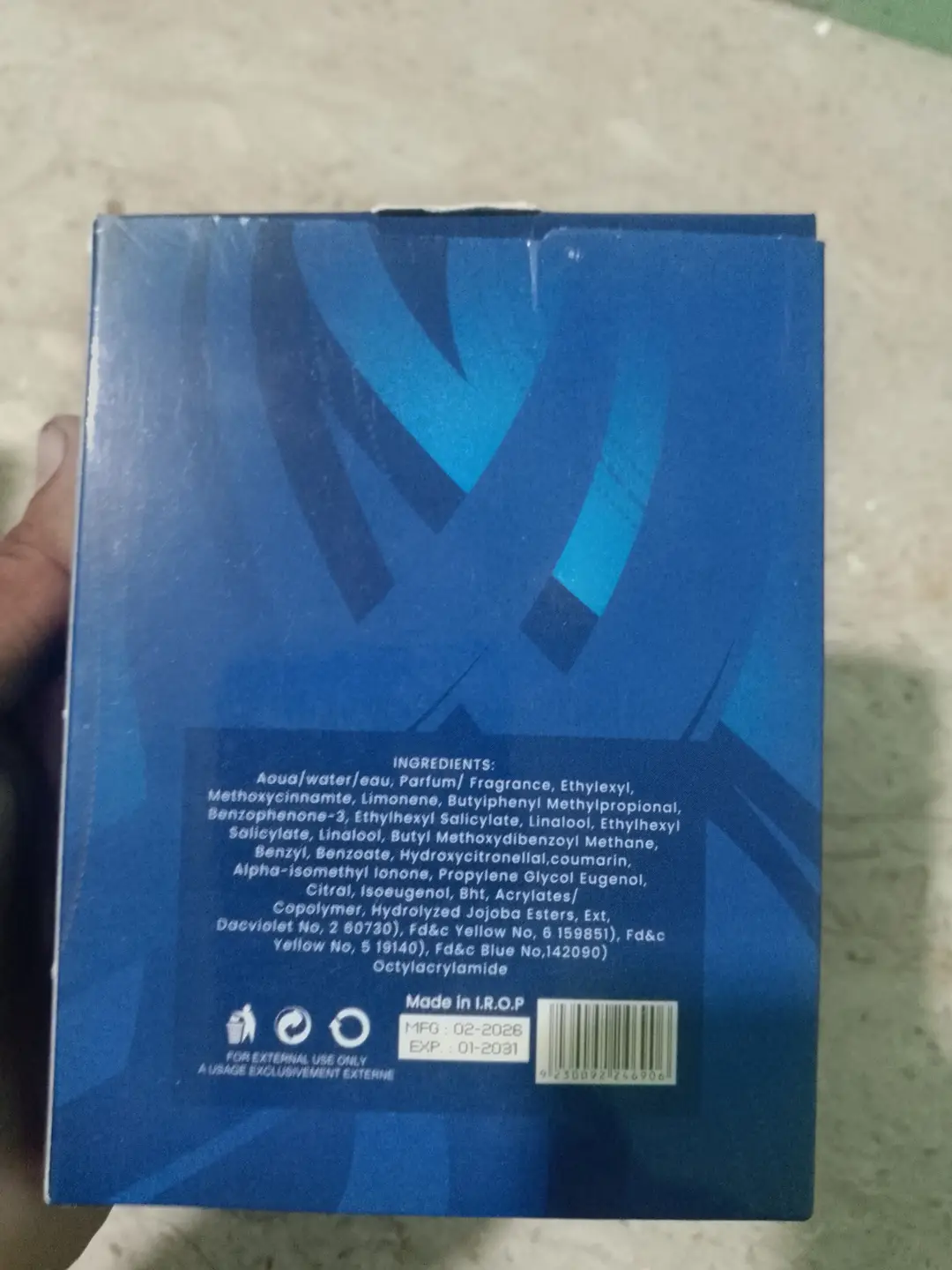 Pacific ocean premium long lasting perfume for men's 100ml