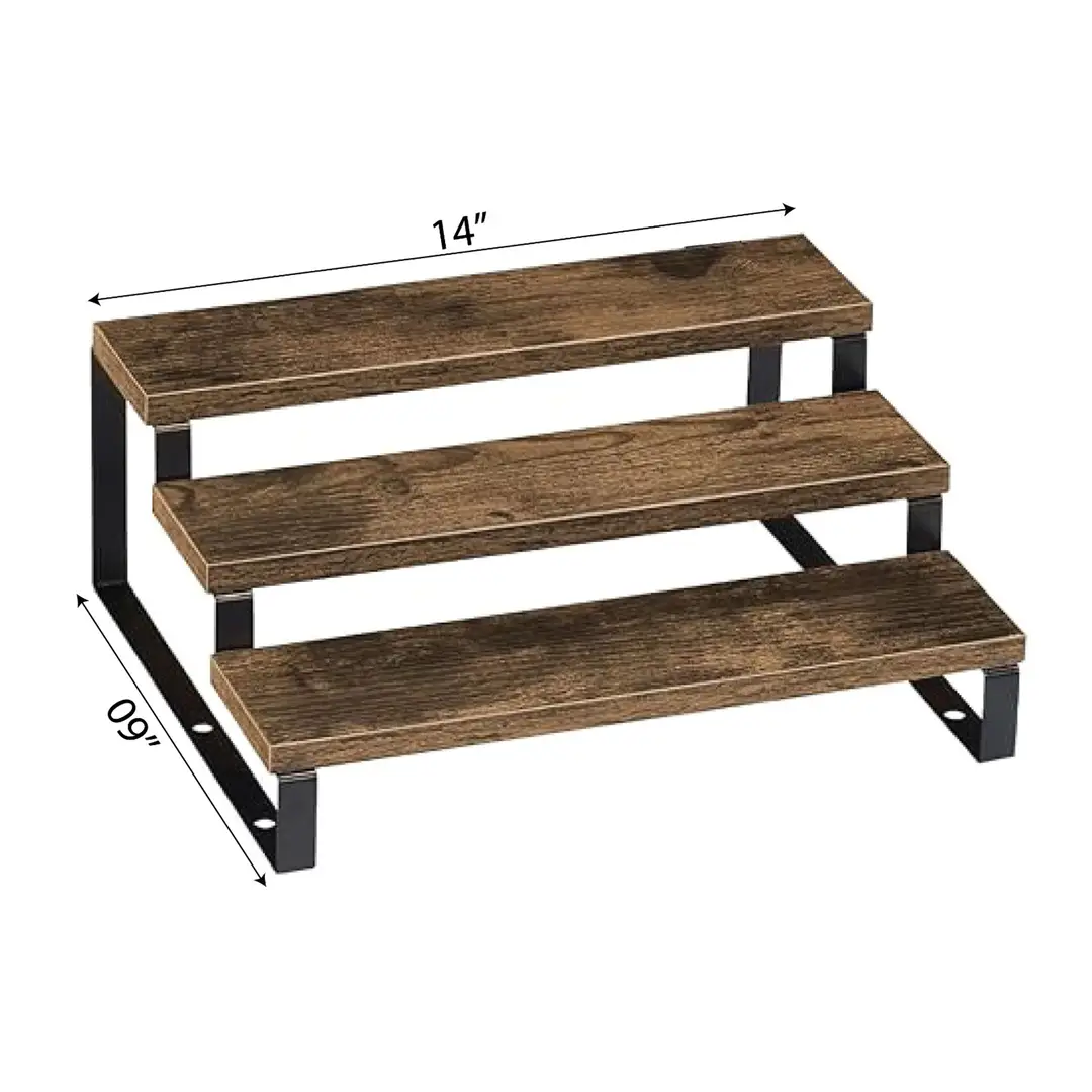3 layer Rack Shelf Organizer \ Wooden Shelf rack for kitchen