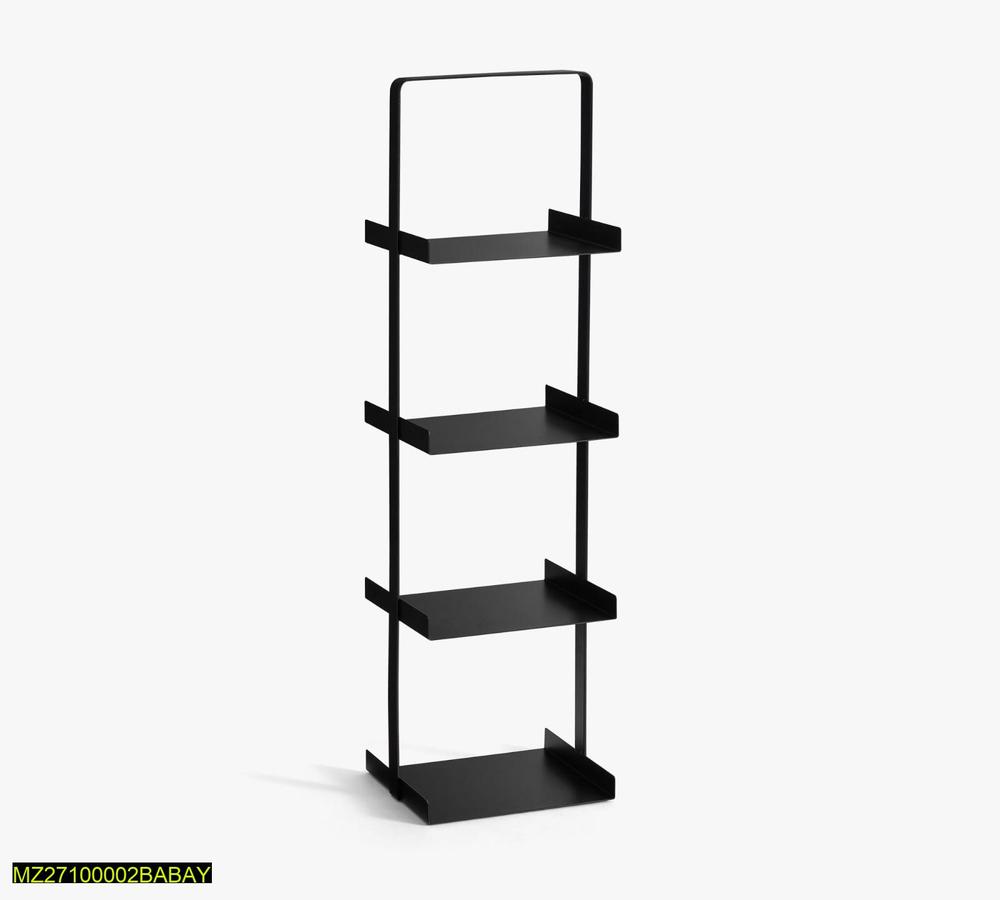 Black 4-Layer Shoe Rack Stand for Home Entryway