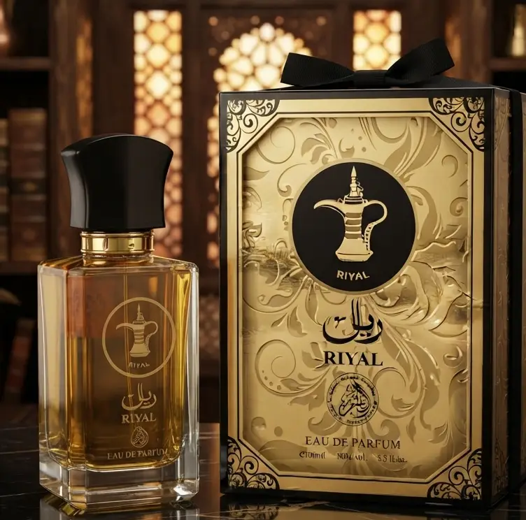 Riyal Eau de Parfum by Al-Fakhr Perfumes – 100 mL Unisex Long-Lasting Ambery, Citrus, Woody & Musky Fragrance