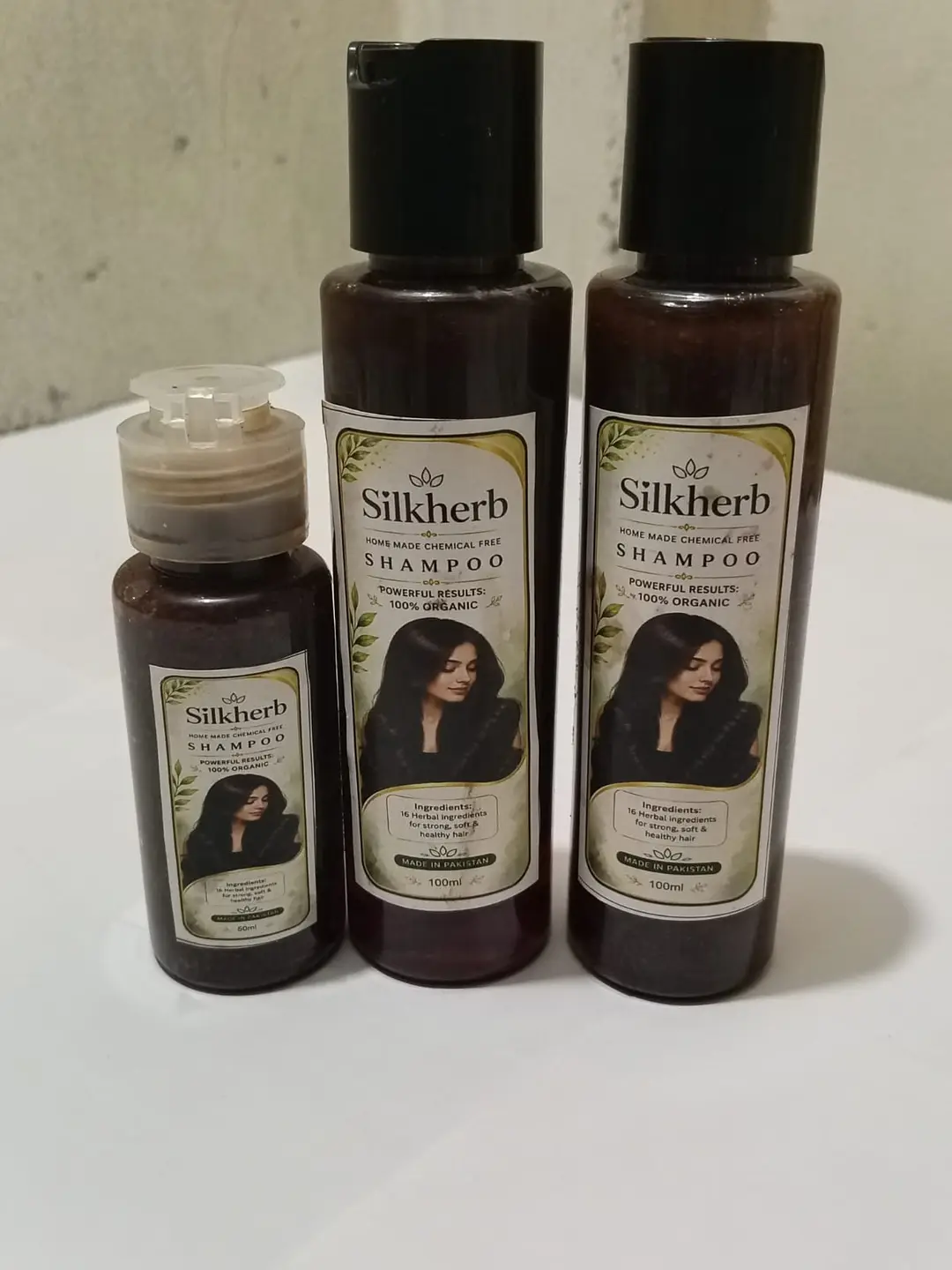 Silkherb Herbal Hair Shampoo | Helps Reduce Hair Fall & Dandruff | 3 Bottles Pack 250ml