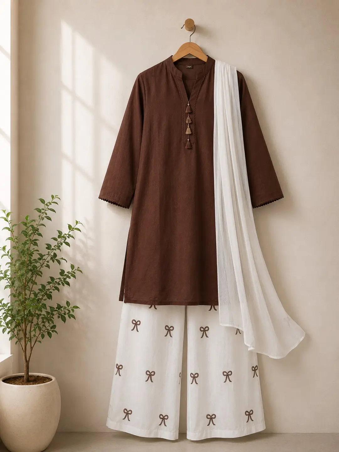 3 Pcs Women's Stitched Cotton Lawn Embroidered Suit