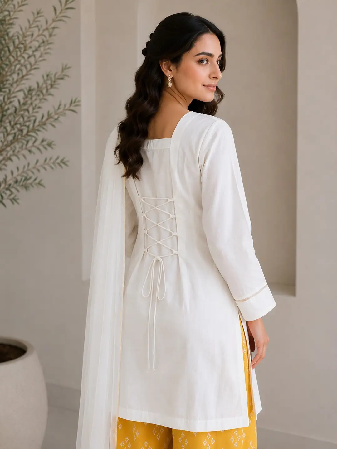 3 Pcs Women's Stitched Cotton Lawn Printed Suit
