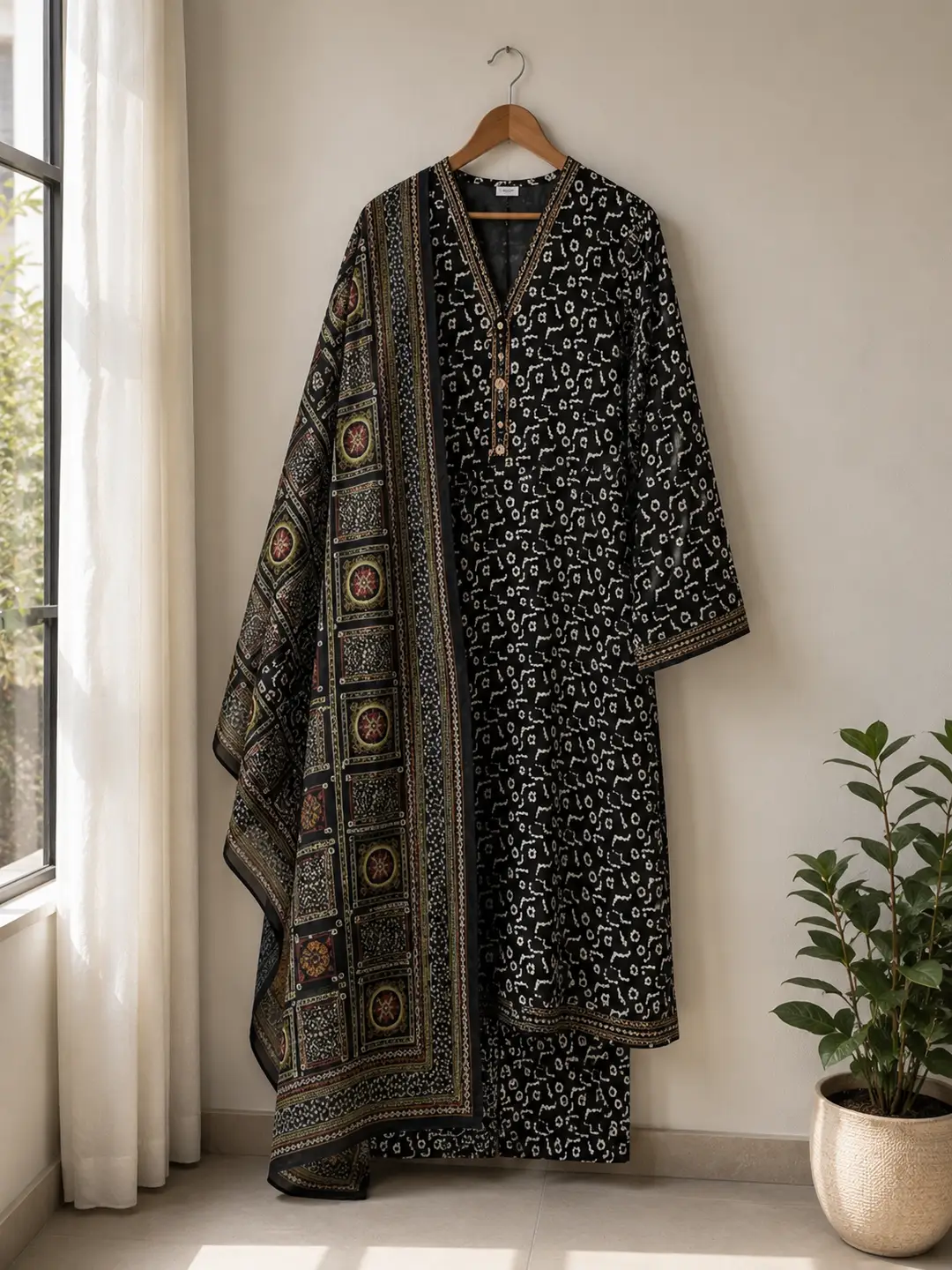 3 Pcs Women's Stitched Lawn Printed Suit