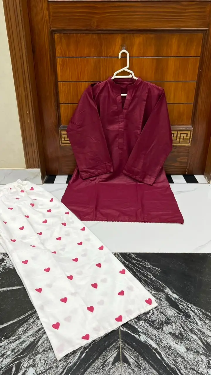 2 Pcs Women's Stitched Cotton Lawn Block Printed Shirt And Trouser