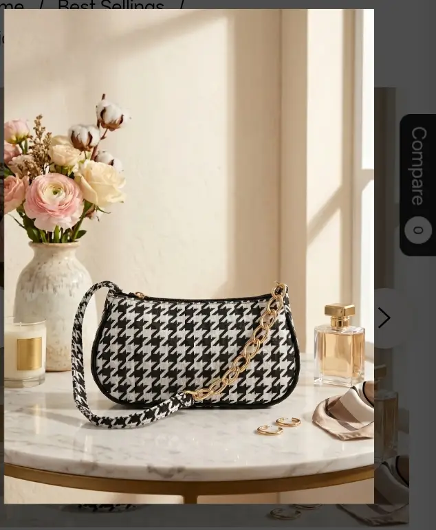 Women's Rexine Printed Shoulder Bag