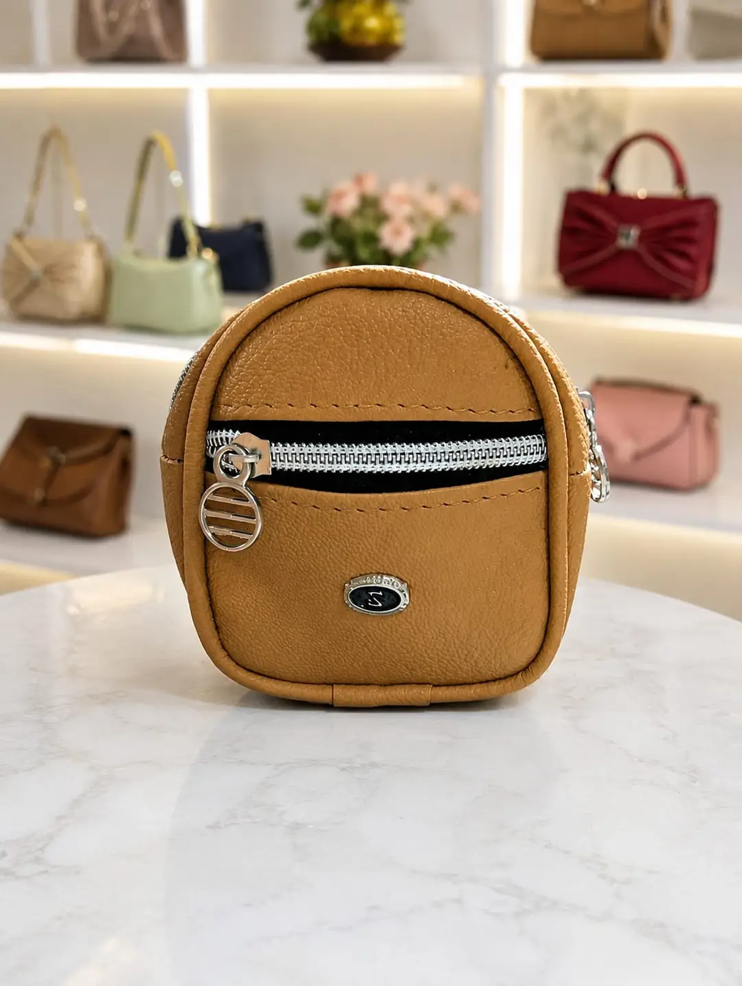 Girl's Rexine Plain Hand Bag