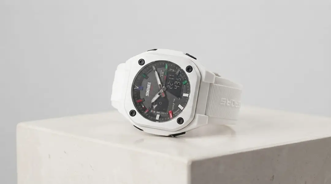 SKMEI 2328 Multifunction, Dual Movement, Electronic Quartz Wristwatch