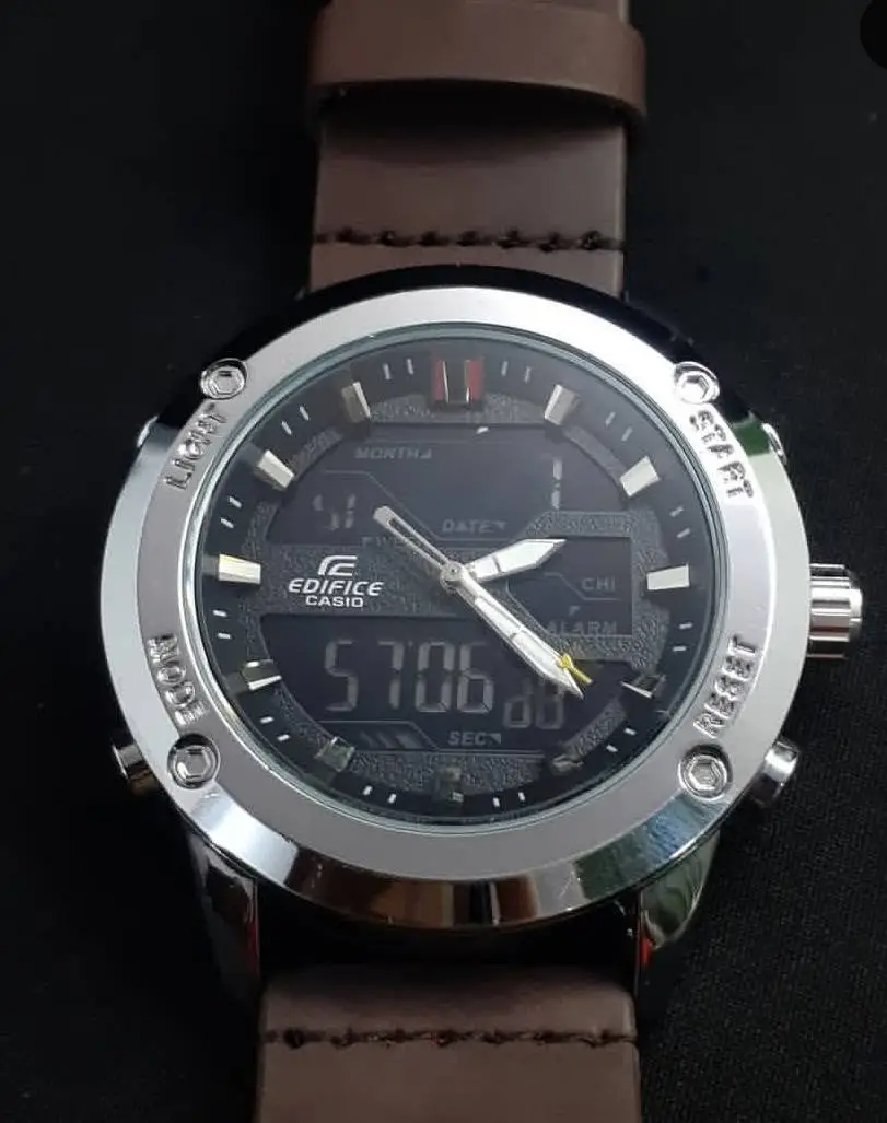 CASIO EDIFICE ANALOG WITH DIGITAL DISPLAY PREMIUM QUALITY