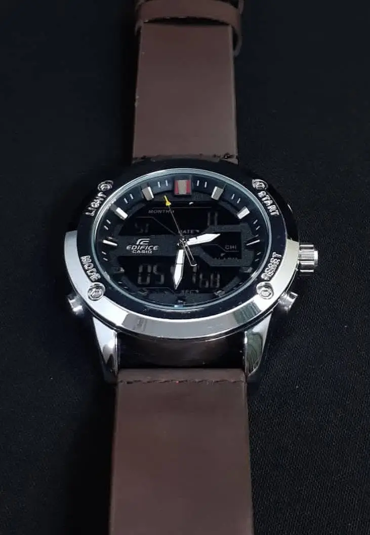 CASIO EDIFICE ANALOG WITH DIGITAL DISPLAY PREMIUM QUALITY