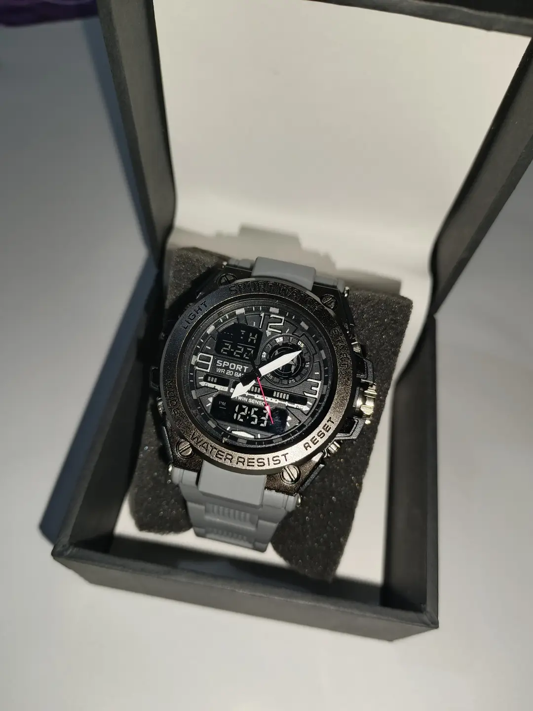 Men's Sports Digital Analog Watch | Military Style Chronograph | Black Dial | Large Display | Water Resistant Wrist Watch