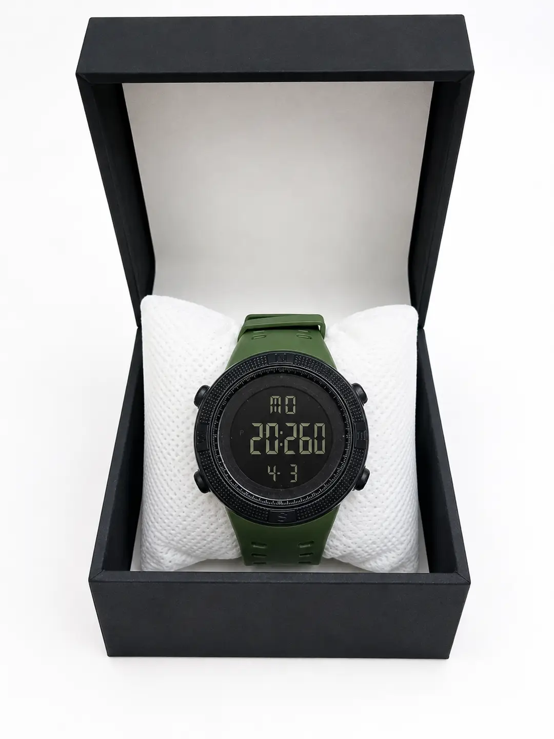 Military Style Digital Sports Watch for Men | LED Backlight | Waterproof | Alarm | Stopwatch | Silicone Strap | Outdoor Casual Wrist Watch