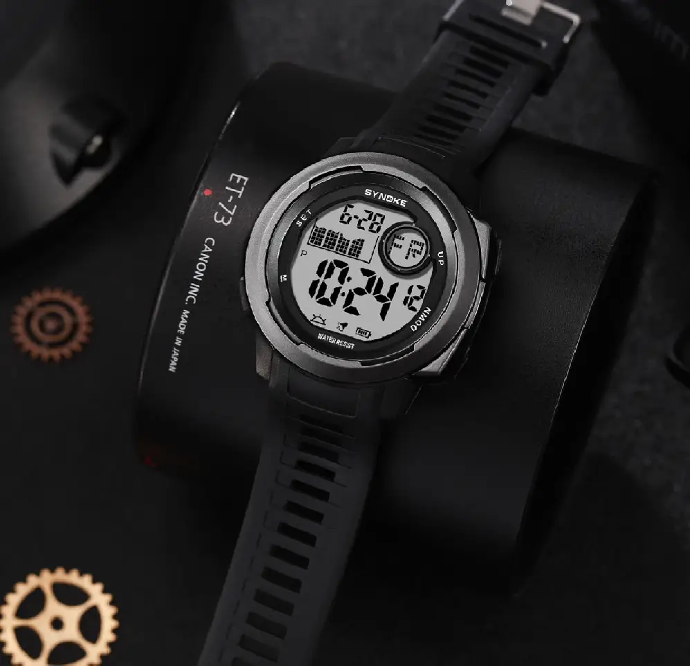 SYNOKE Men's Digital Watch Black Colour
