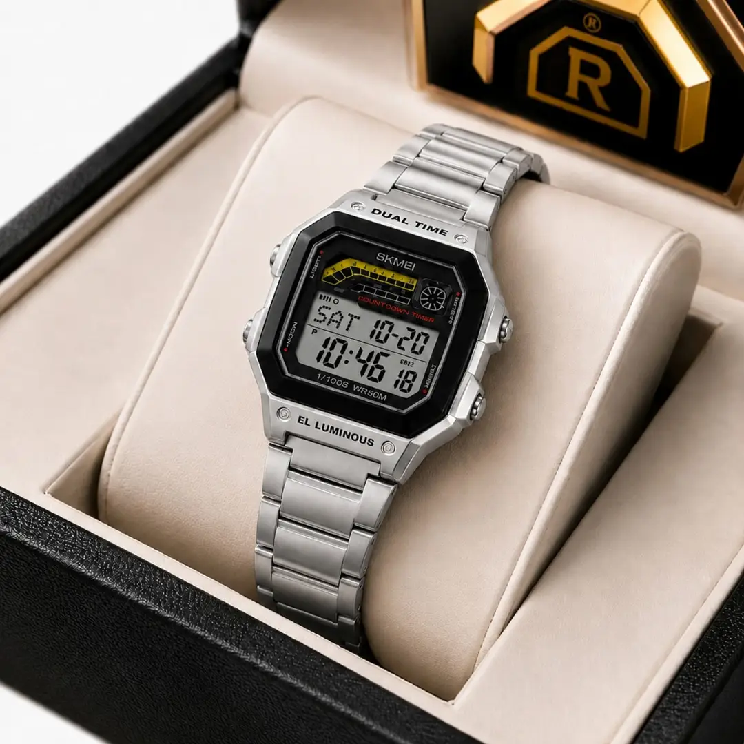 SKMEI 2307 Men's Digital Sports Watch | Alarm Chronograph | Countdown Timer | EL Backlight | 50M Water Resistant | 12/24H Display