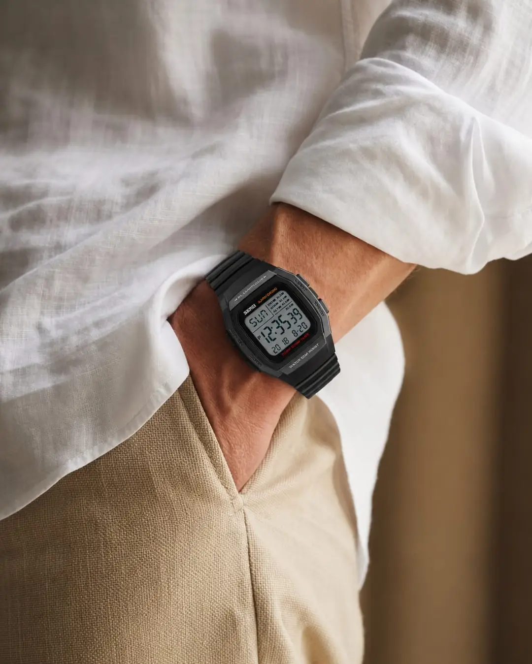 SKMEI 1278 Men's Digital Sports Watch | Alarm Chronograph | Countdown Timer | EL Backlight | 50M Water Resistant | 12/24H Display
