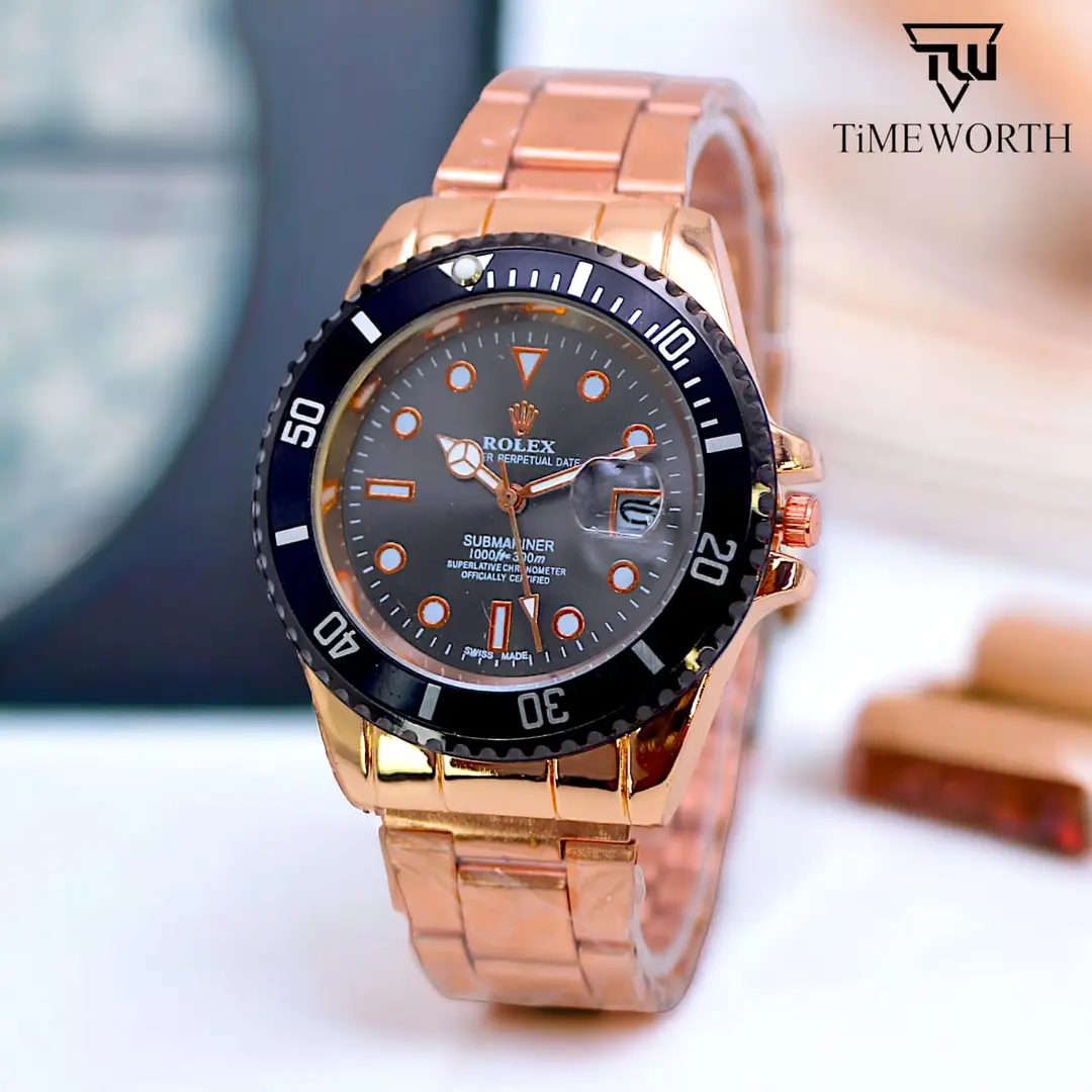 Men's Lightweight Design Watch with Date Working - Random Multicolor Dial - 0004