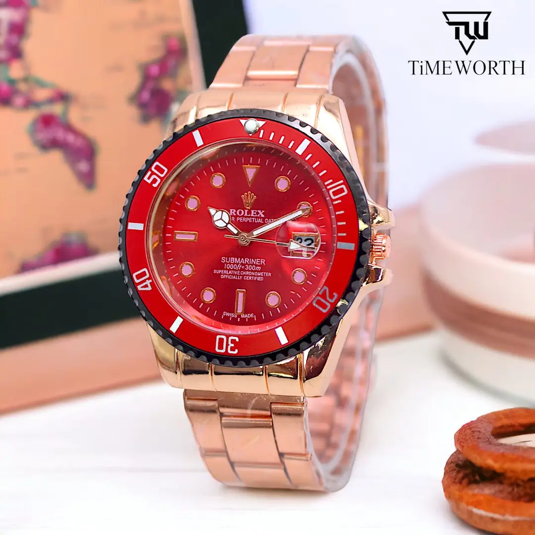 Men's Lightweight Design Watch with Date Working - Random Multicolor Dial - 0004