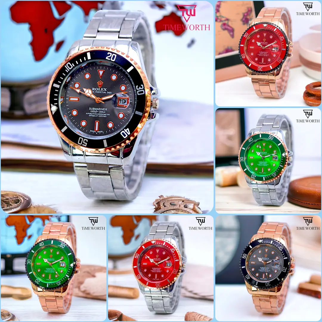 Men's Lightweight Design Watch with Date Working - Random Multicolor Dial - 0004