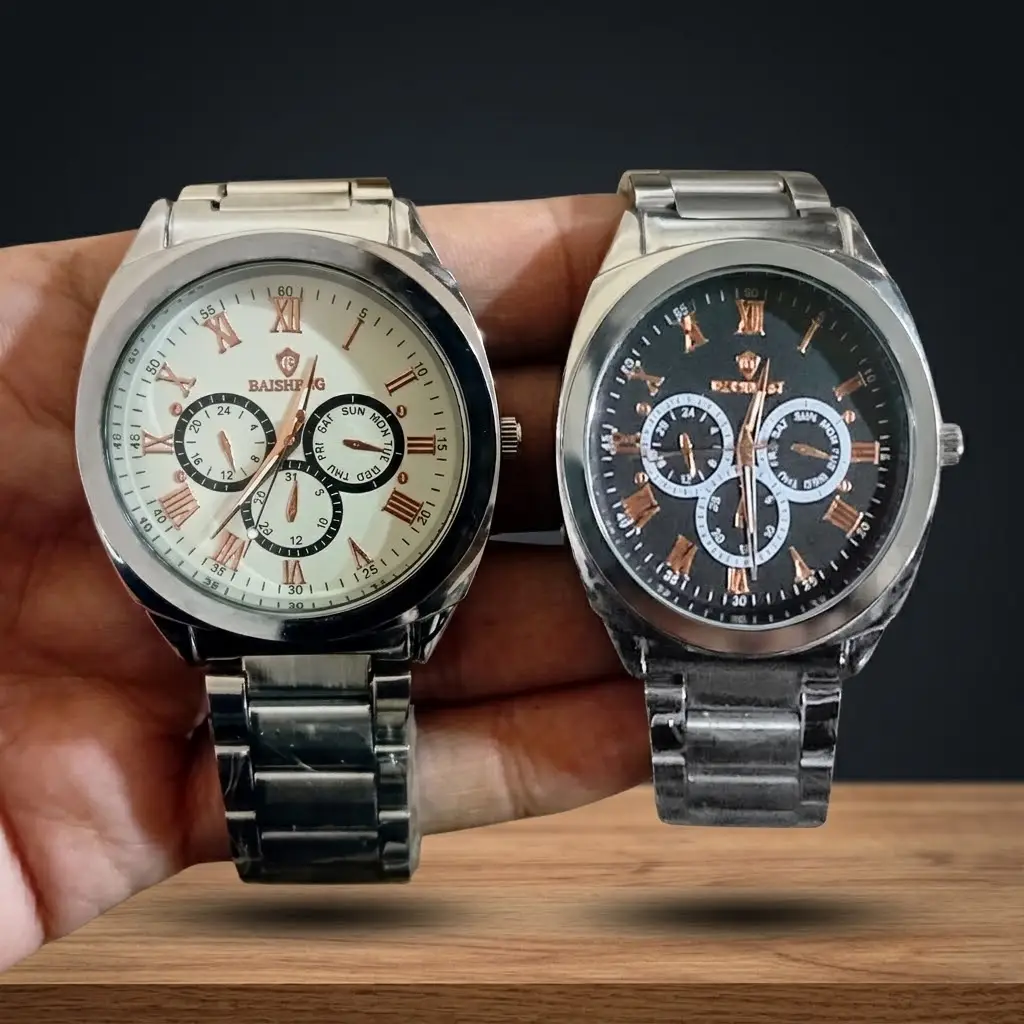 Men's Trendy Chain Watch Best for Every Occasion with Random Multicolor Dial Art # BB - SSqW900300k-007