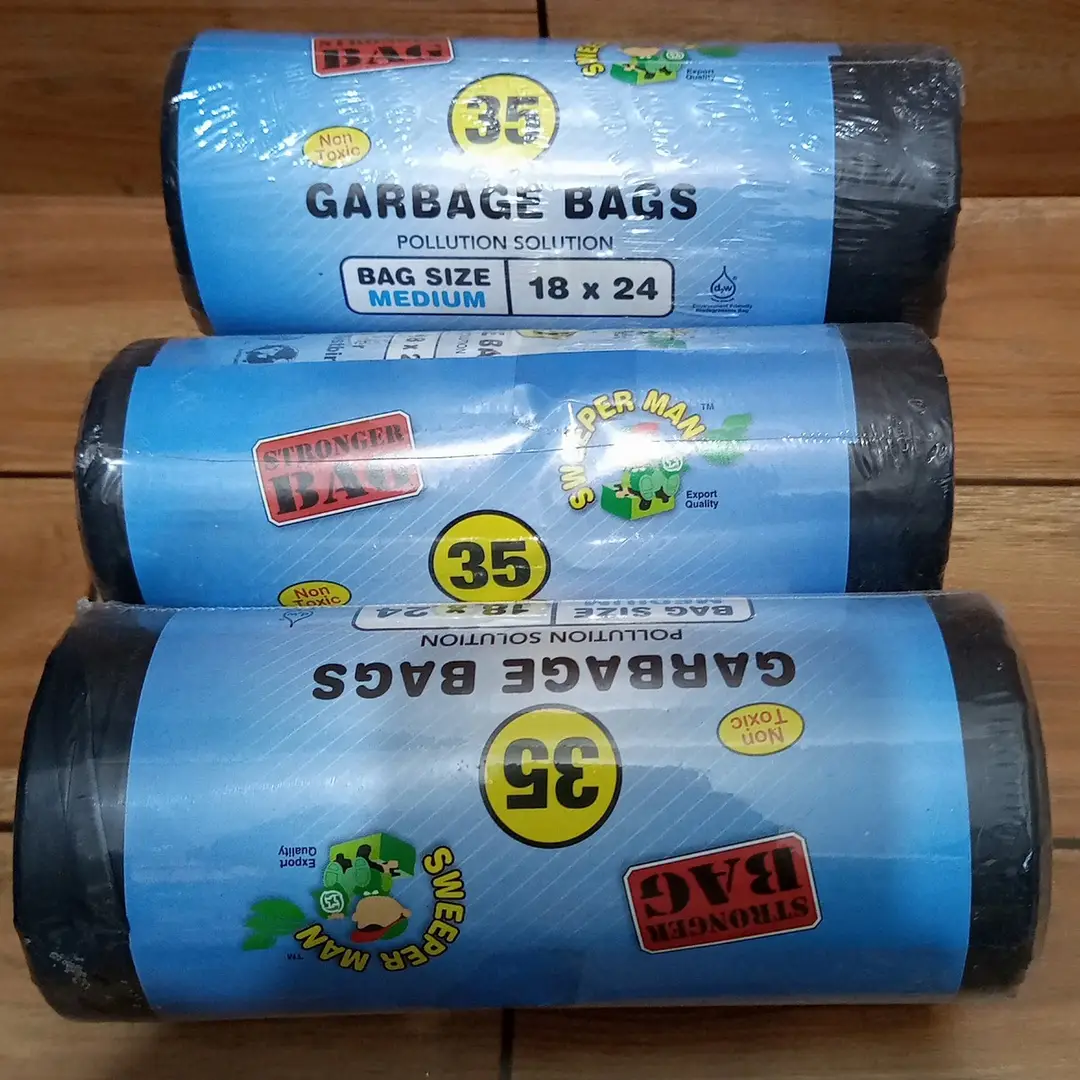 3 Pc of Garbage Roll Size 18 x 24 Inches - Medium