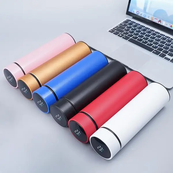 Smart LED Temperature Water Bottle - Stainless Steel Vacuum Thermos Flask for Tea & Coffee