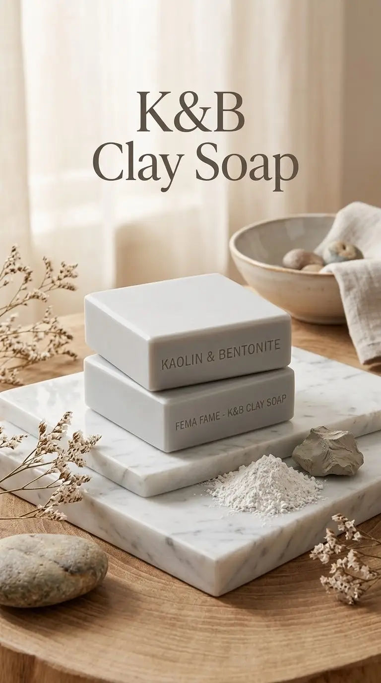 K & B Clay Soap (Kaolin & Bentonite)