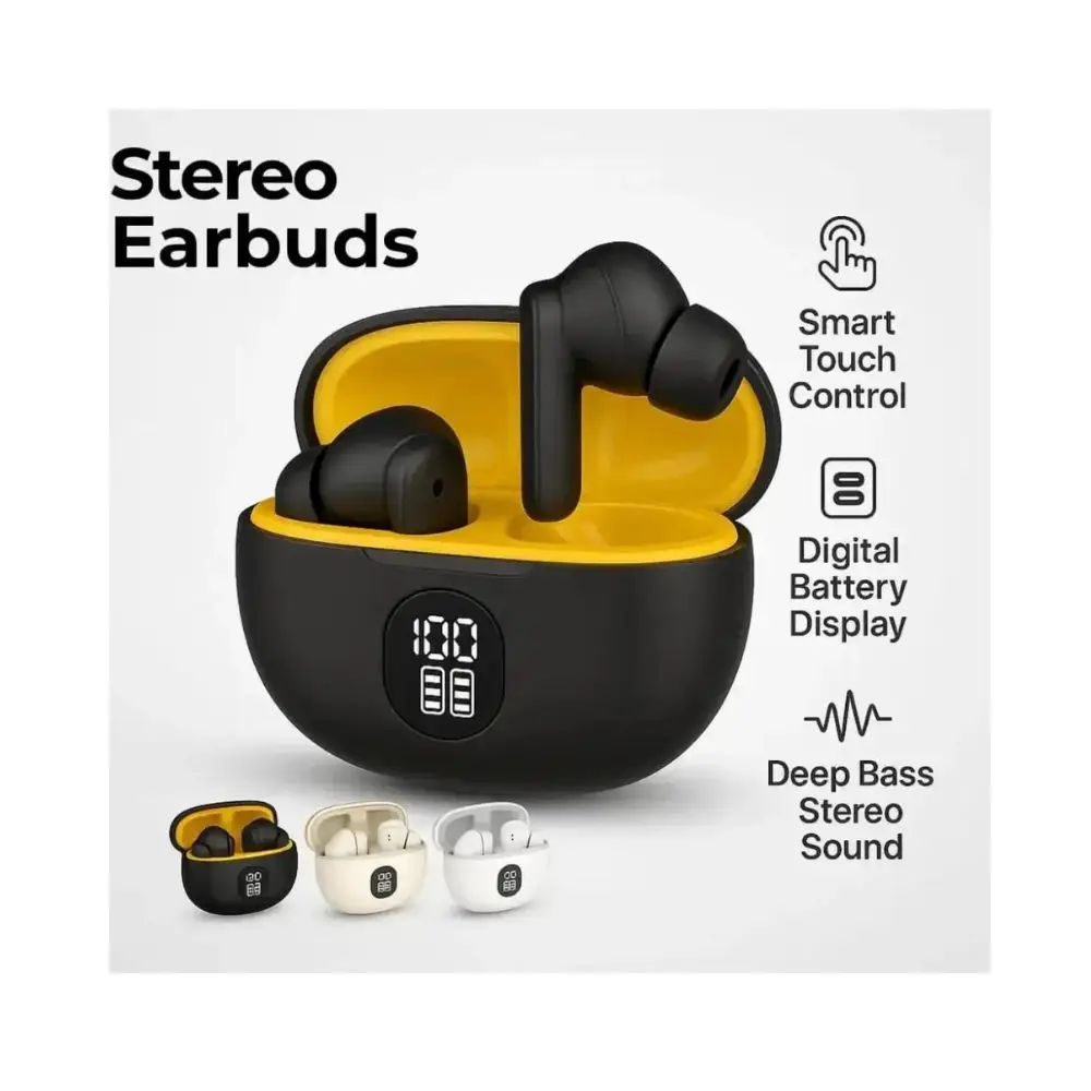 Black Advanced Noise Cancellation For Any Environment 66 Earbuds