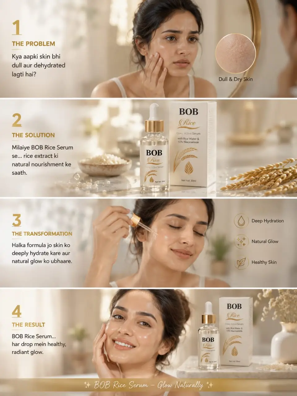 Skin Brightening Rice Essence Serum