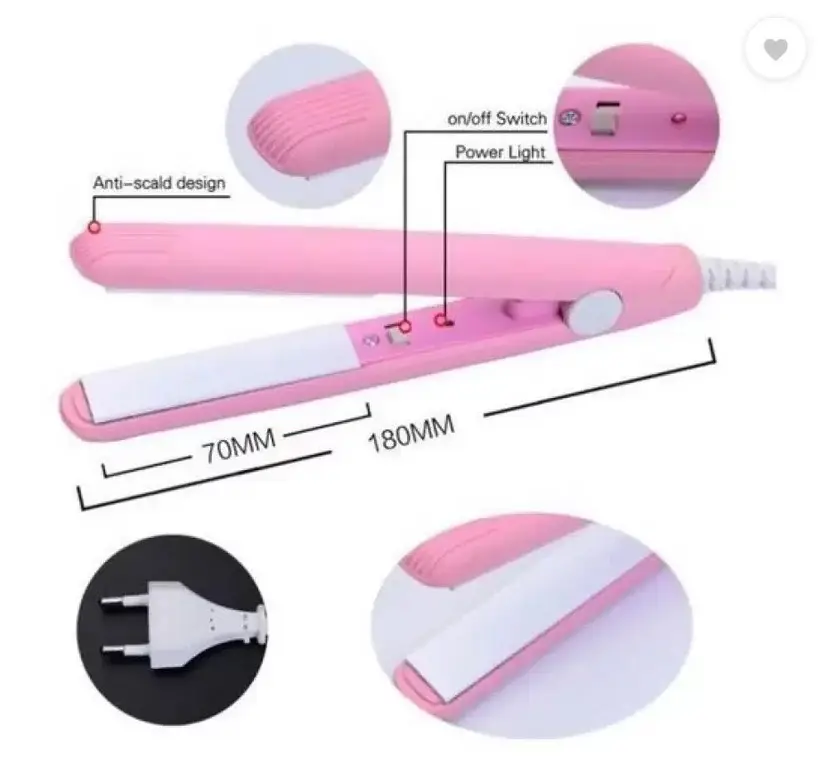 Intelligent Temperature Control Mini Hair Straightener