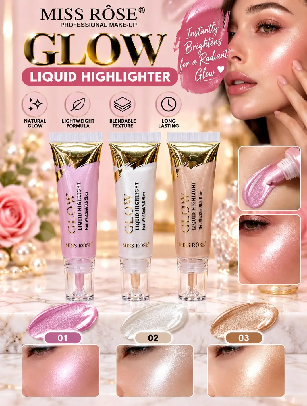 Miss rose Liquid highlighter