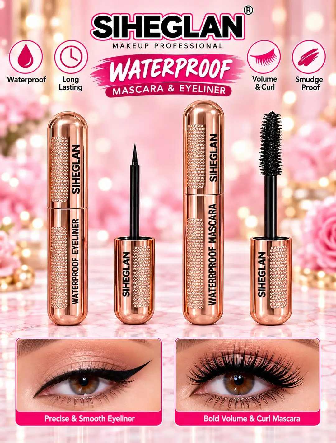SIHEGLAN Eyeliners + Mascara