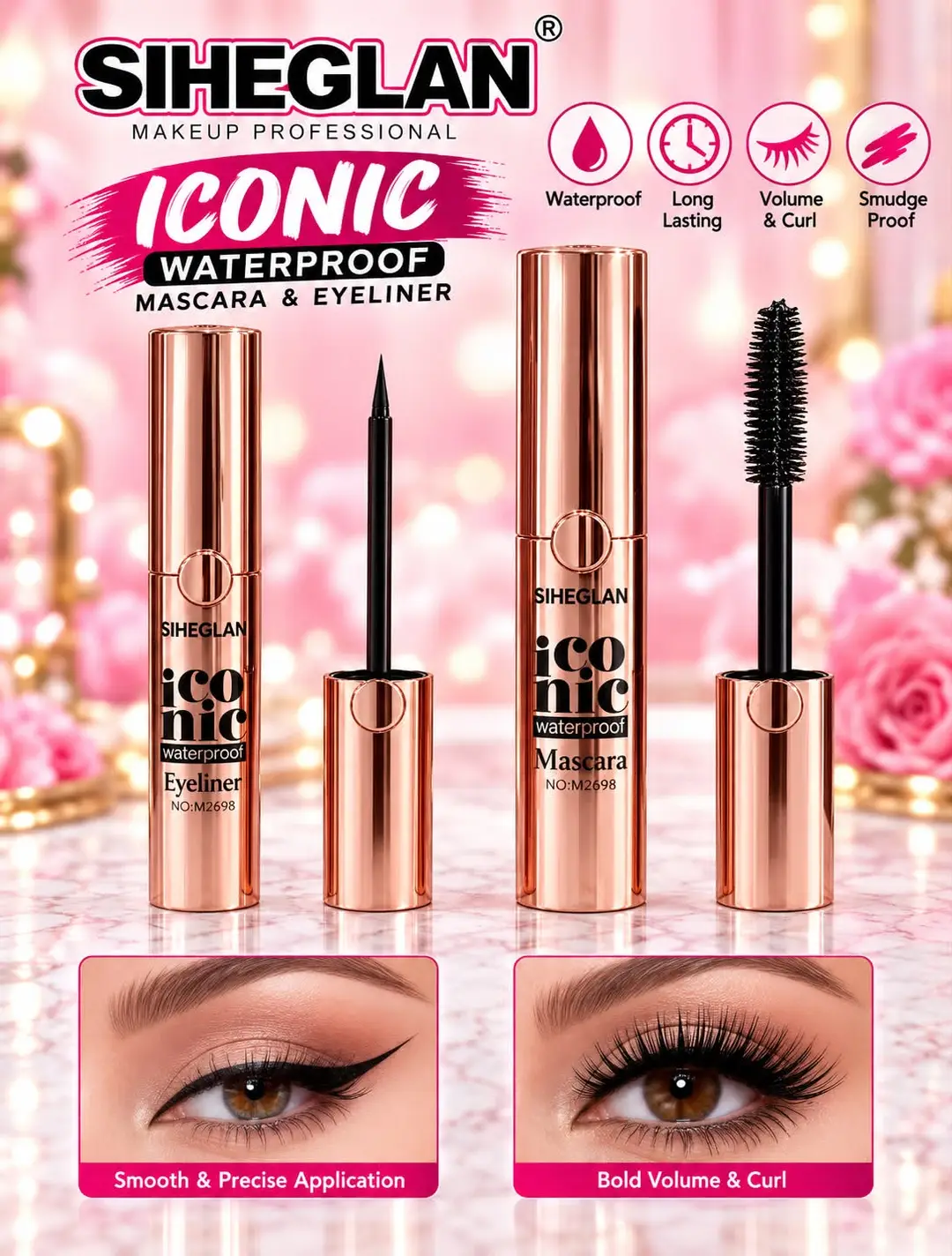 SIHEGLAN Eyeliners + Mascara