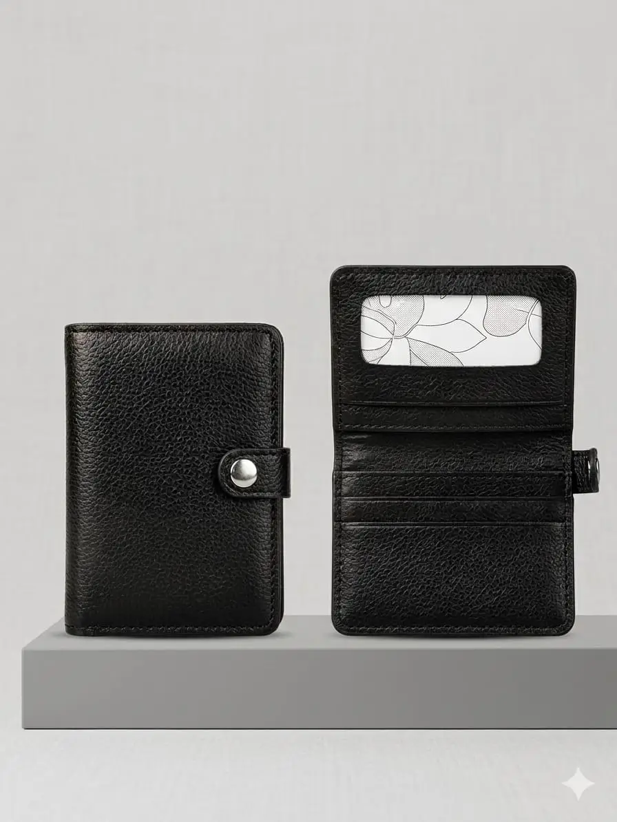 Men Card Holder Pocket Wallet  PU Leather Wallet