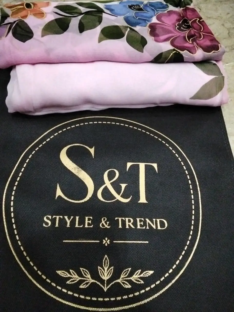 Blush Pink 2 Pcs Women's Unstitched Hand Work Suit