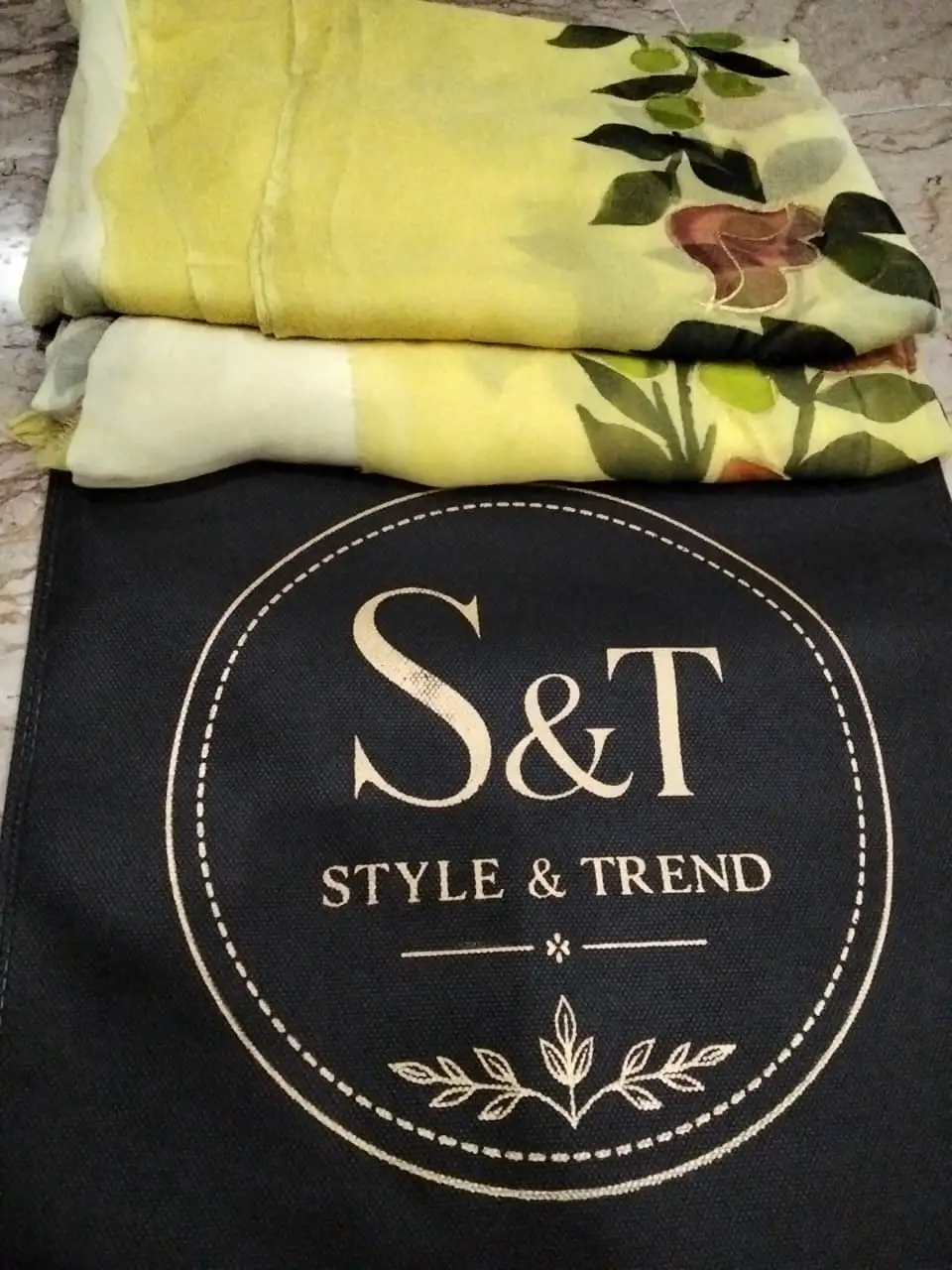 Ivory Yellow 2 Pcs Women's Unstitched Hand Work Suit